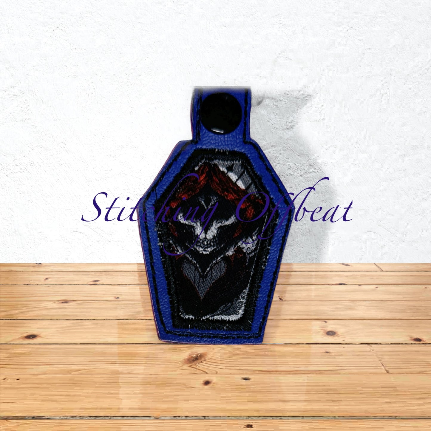 Applique Coffin Keychains