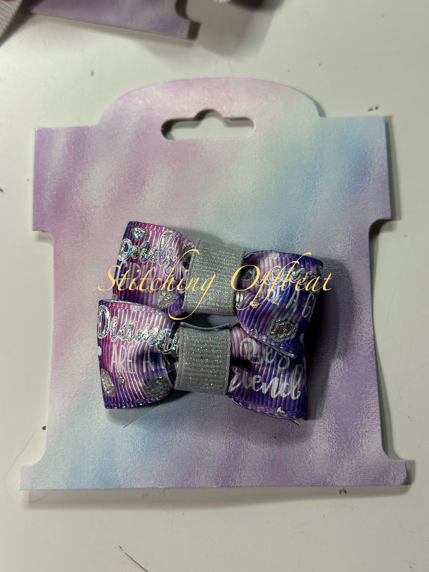Dots and Icons Hair bows