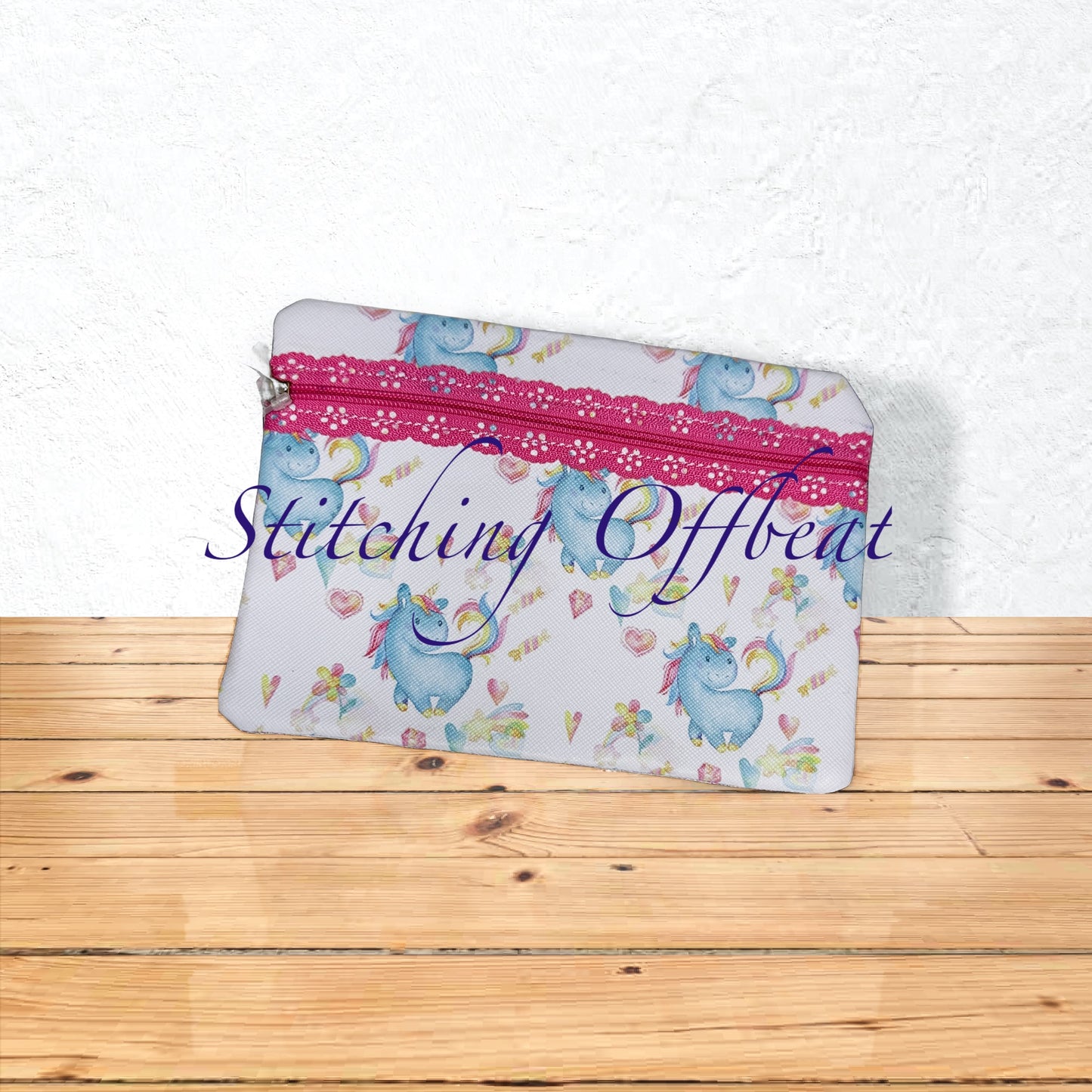 No Embroidery zipper pouches