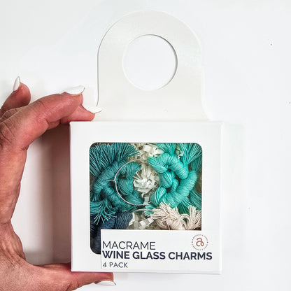Macrame Wine Charms