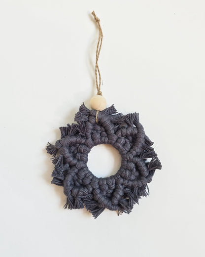 Macrame Snowflake Ornament