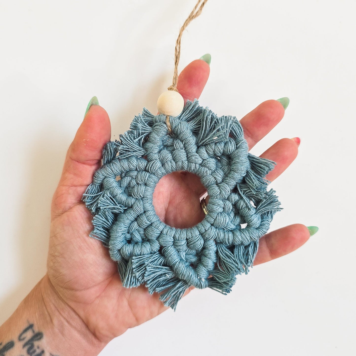 Macrame Snowflake Ornament