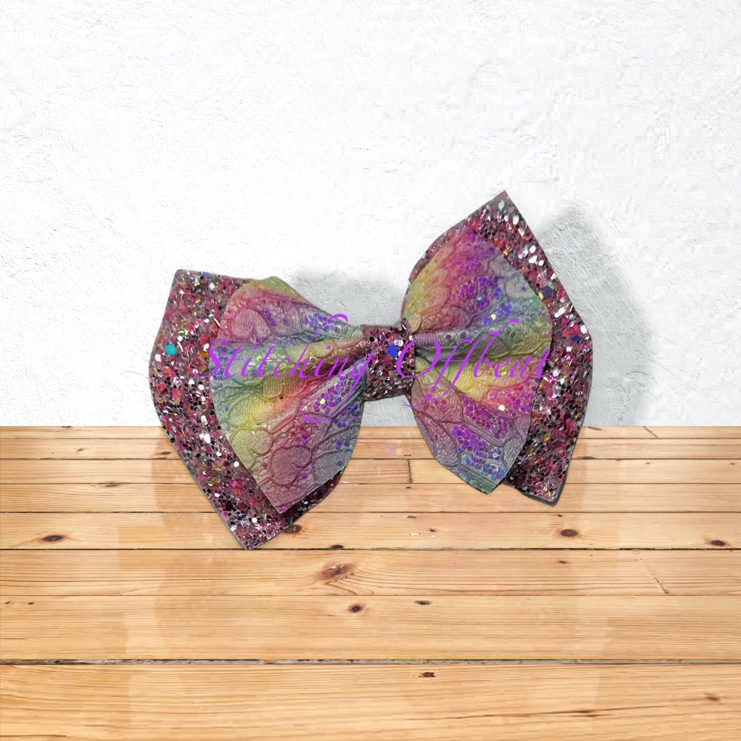 Glitter and cupcake hair Bows
