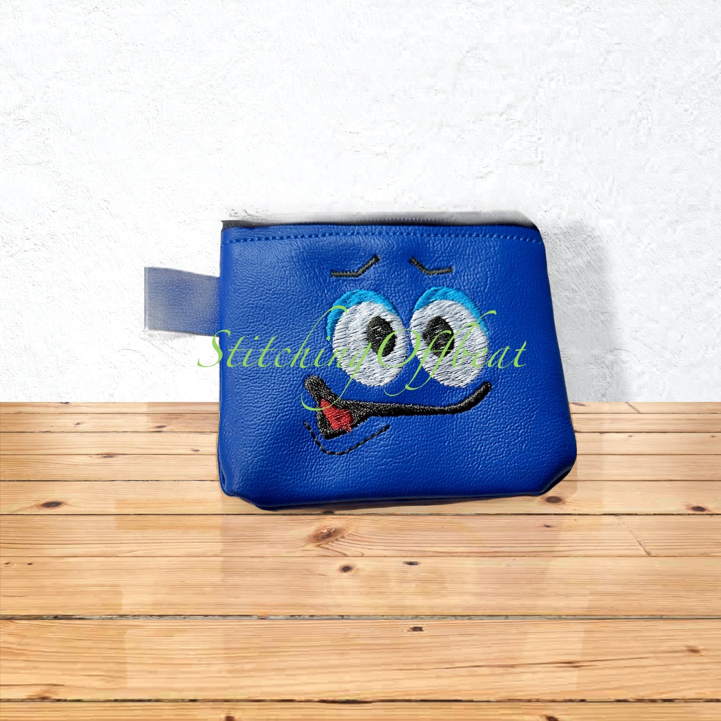 Embroidered coin pouch