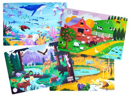 4-pack Toddler Placemat Bundle