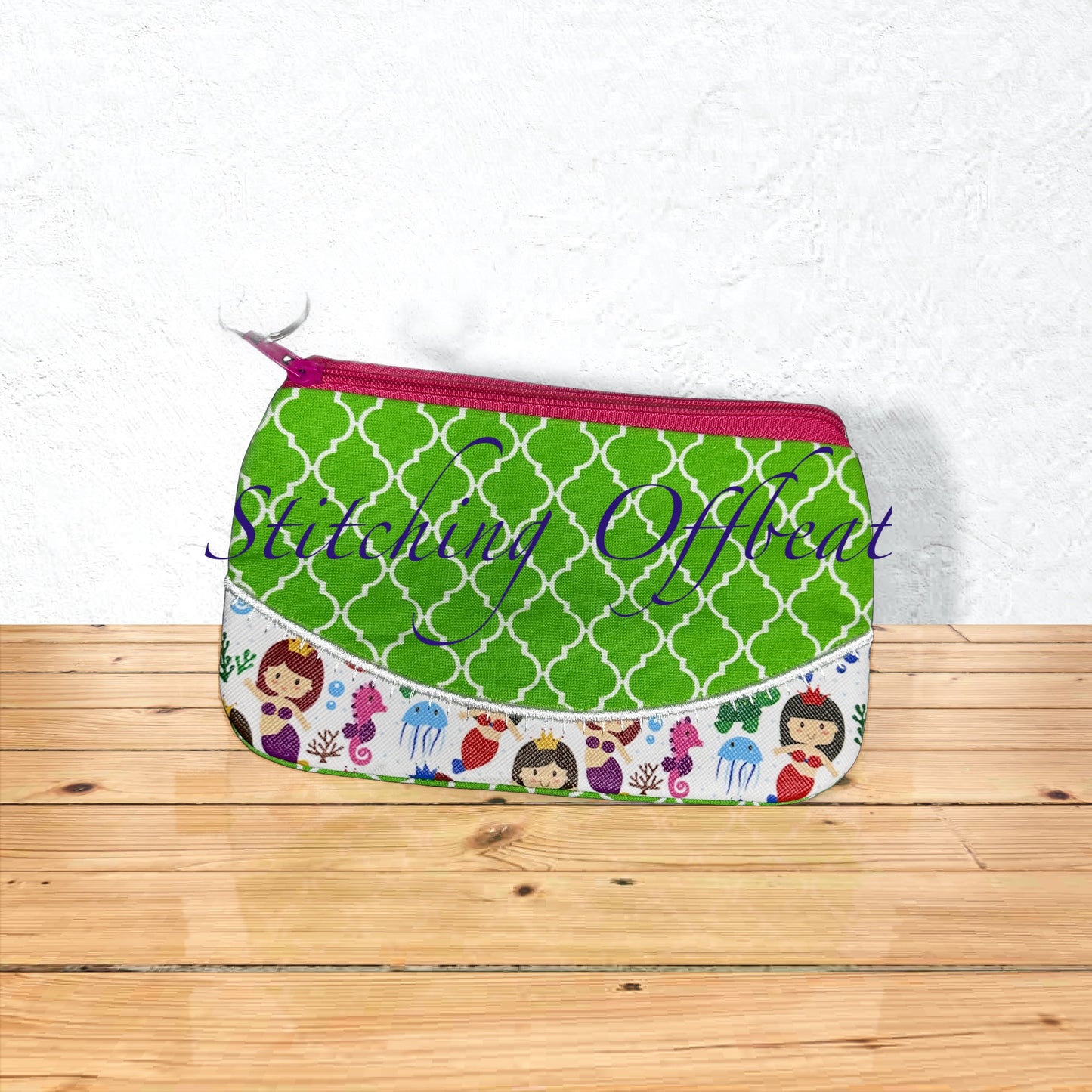 Vinyl and Fabric Zipper Pouches