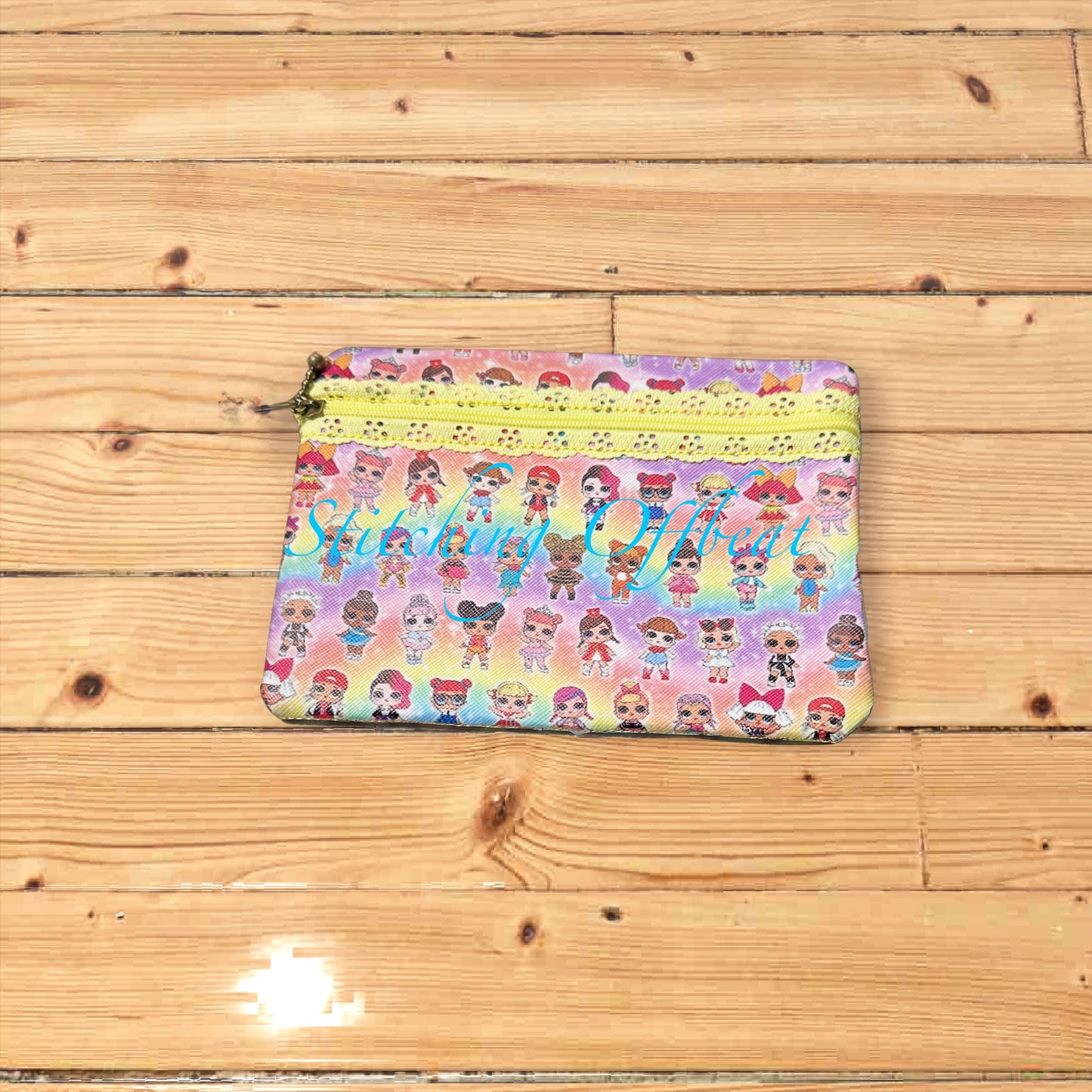 No Embroidery zipper pouches