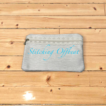 No Embroidery zipper pouches