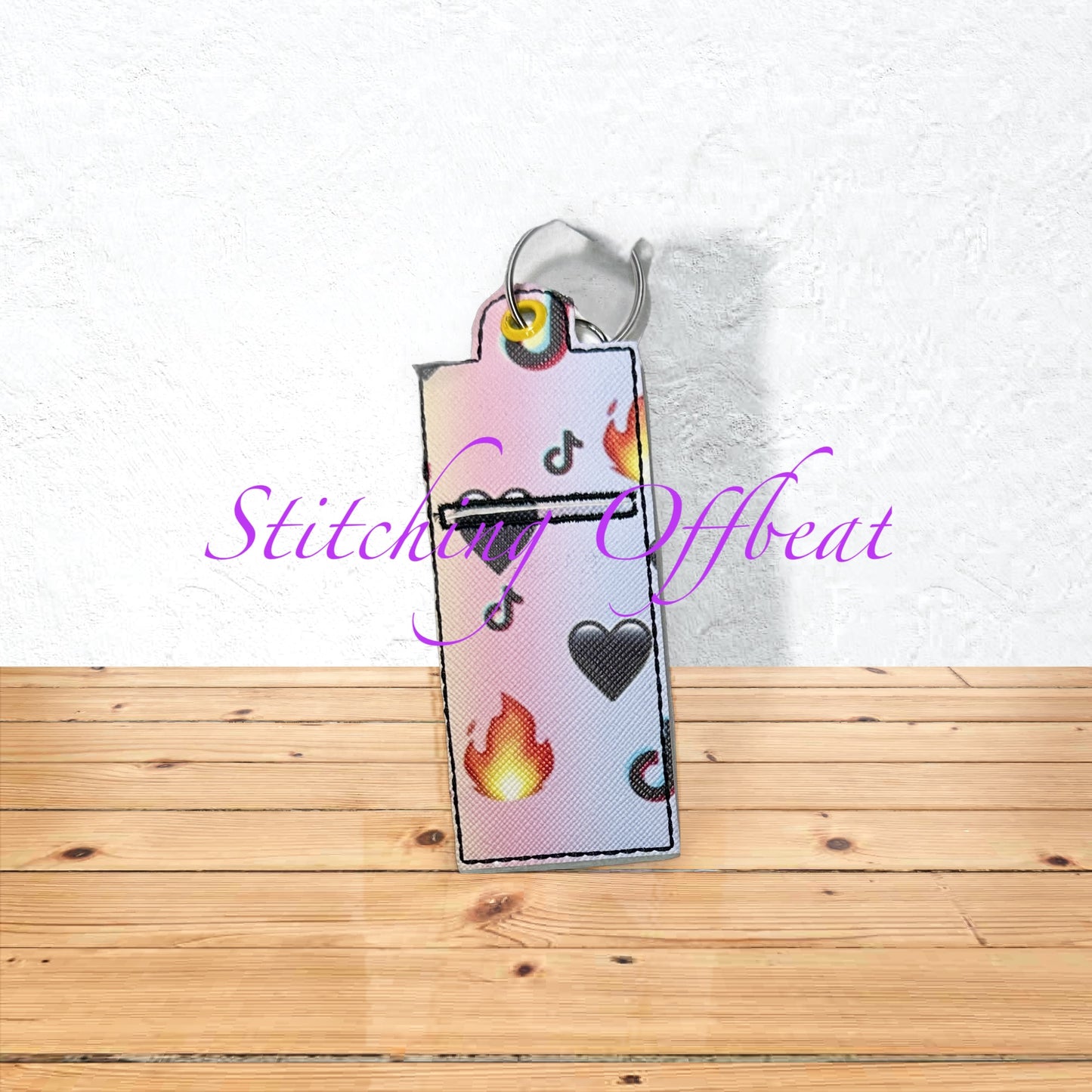 Chapstick holder keychains