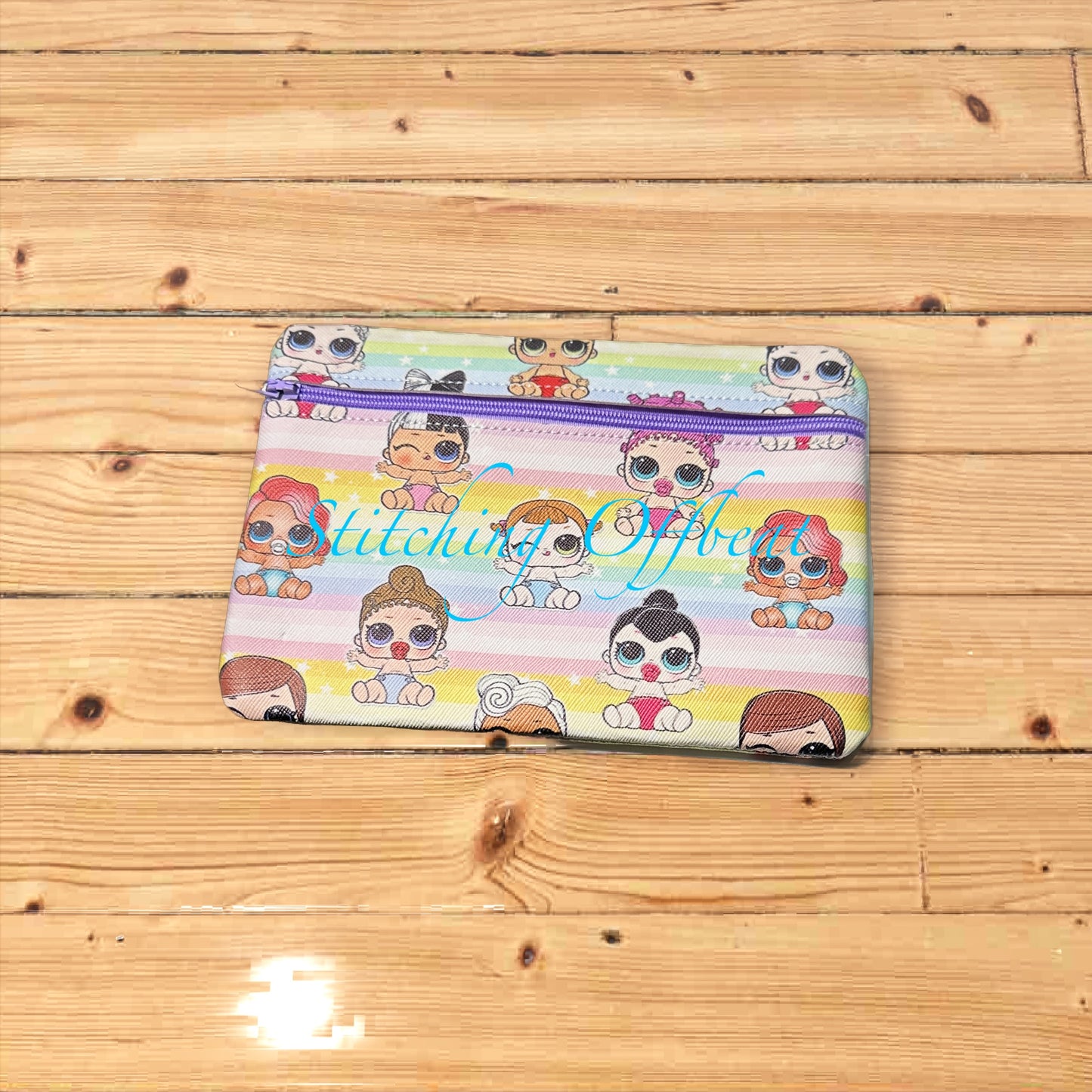 No Embroidery zipper pouches