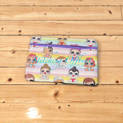 No Embroidery zipper pouches