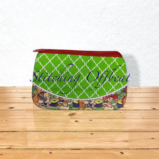 Vinyl and Fabric Zipper Pouches