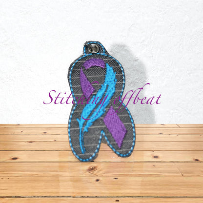 Custom Awareness Ribbon Keychains