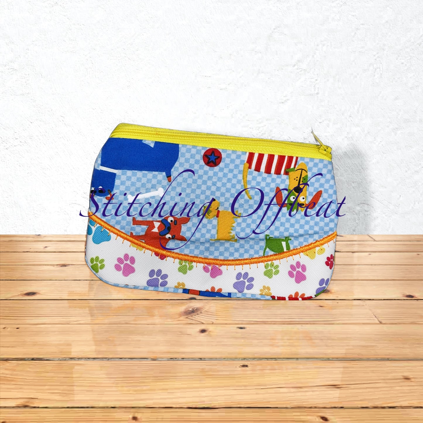 Vinyl and Fabric Zipper Pouches