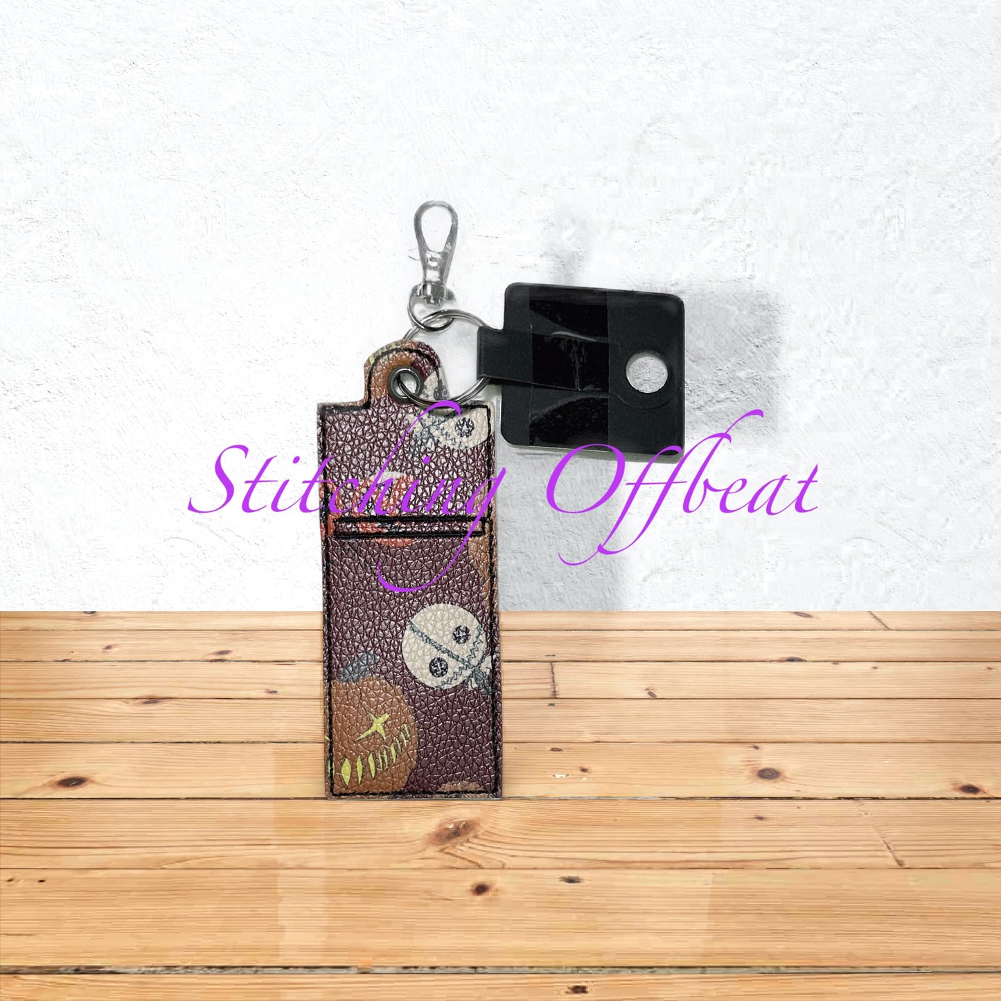 Chapstick holder keychains