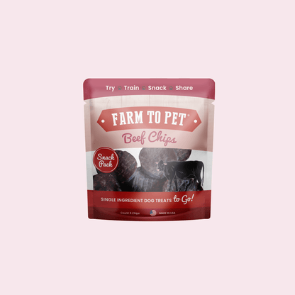 Beef Chips Snack Pack Bundles | Dog Treats for Training & Travel