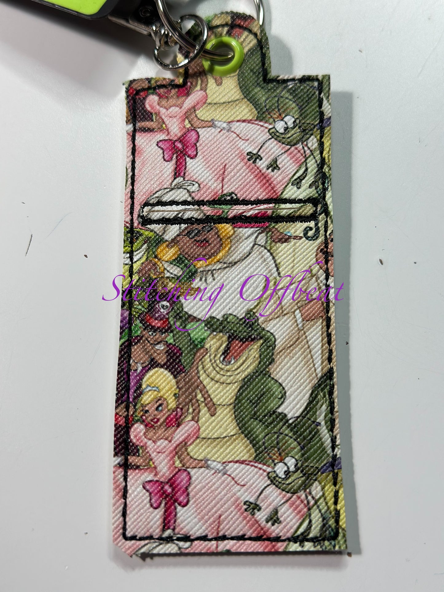 Chapstick holder keychains