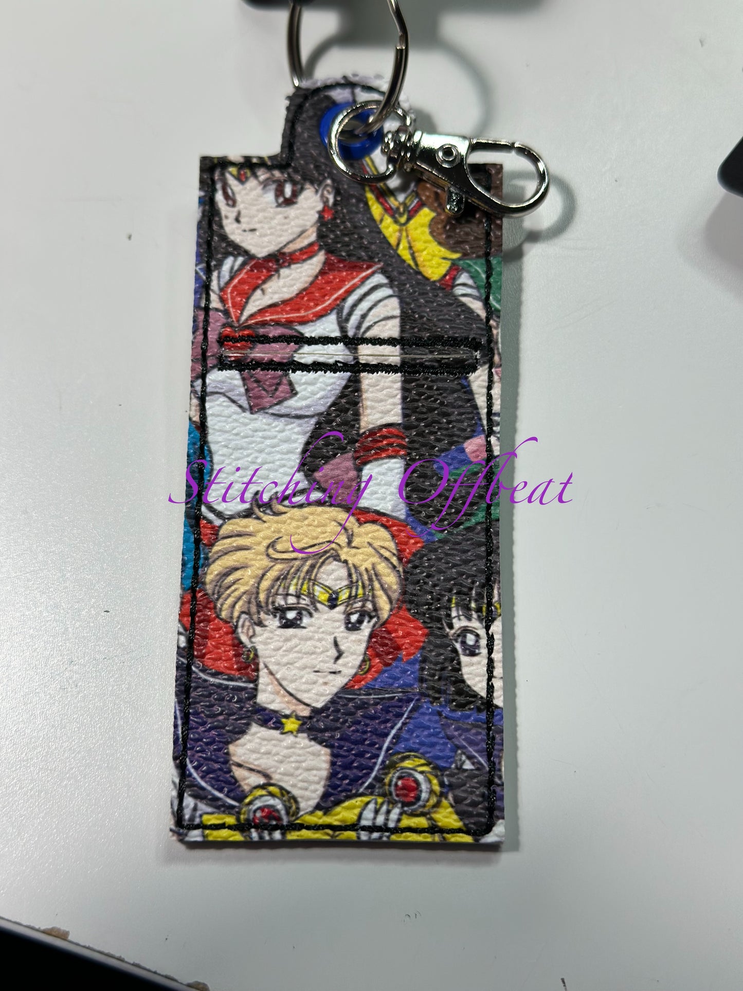Chapstick holder keychains