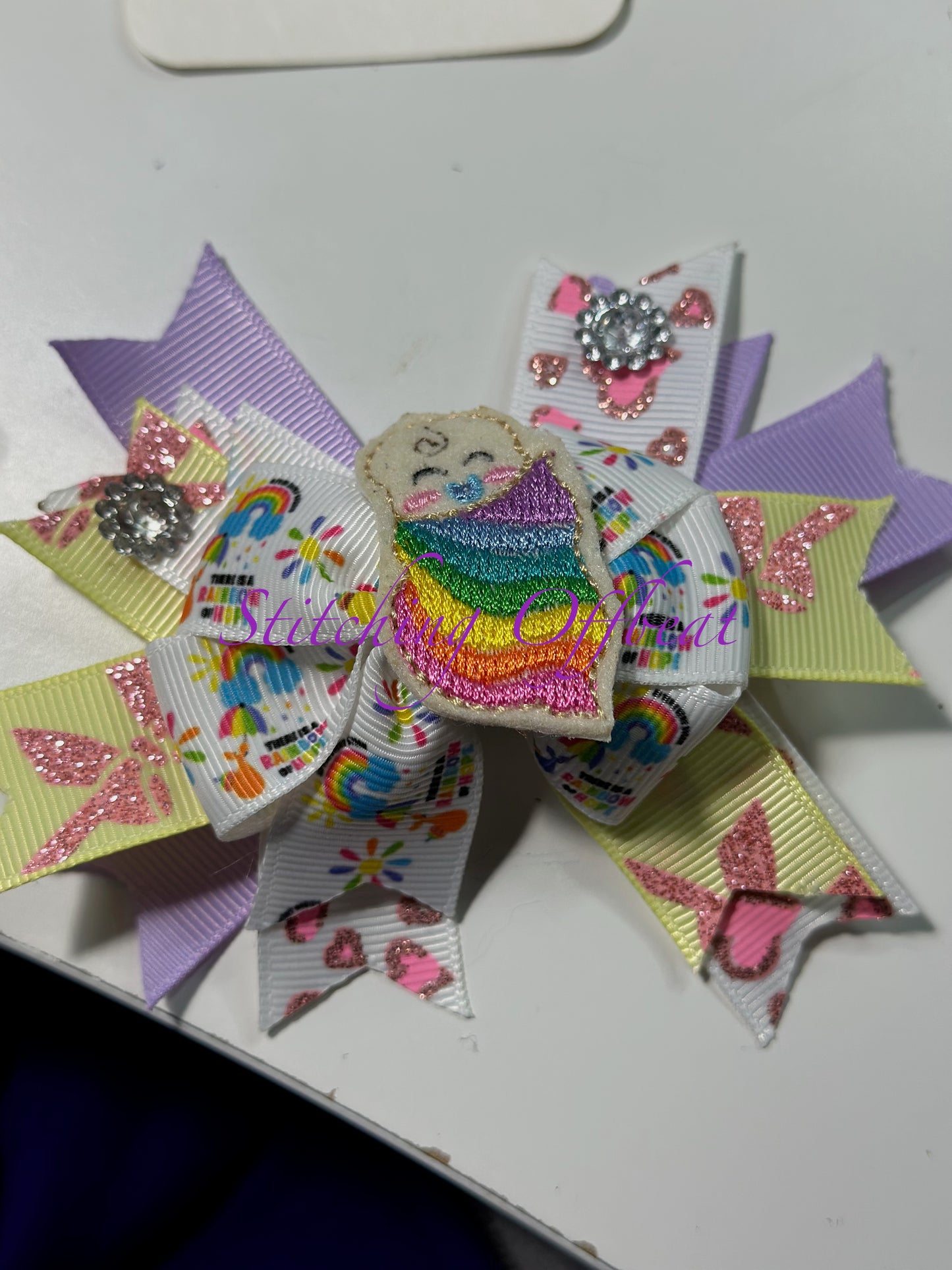 Awareness Hair Bows