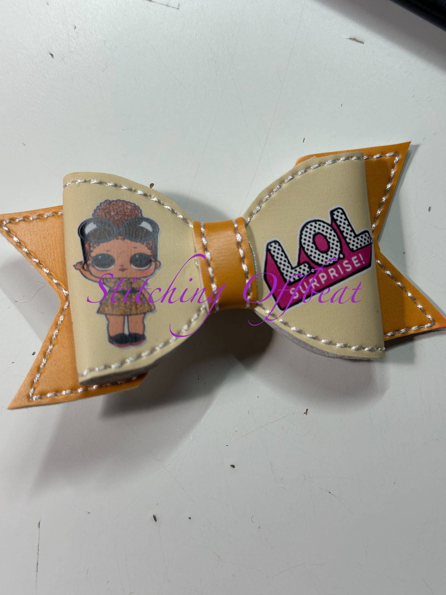 Small Printed Vinyl Hair Bows