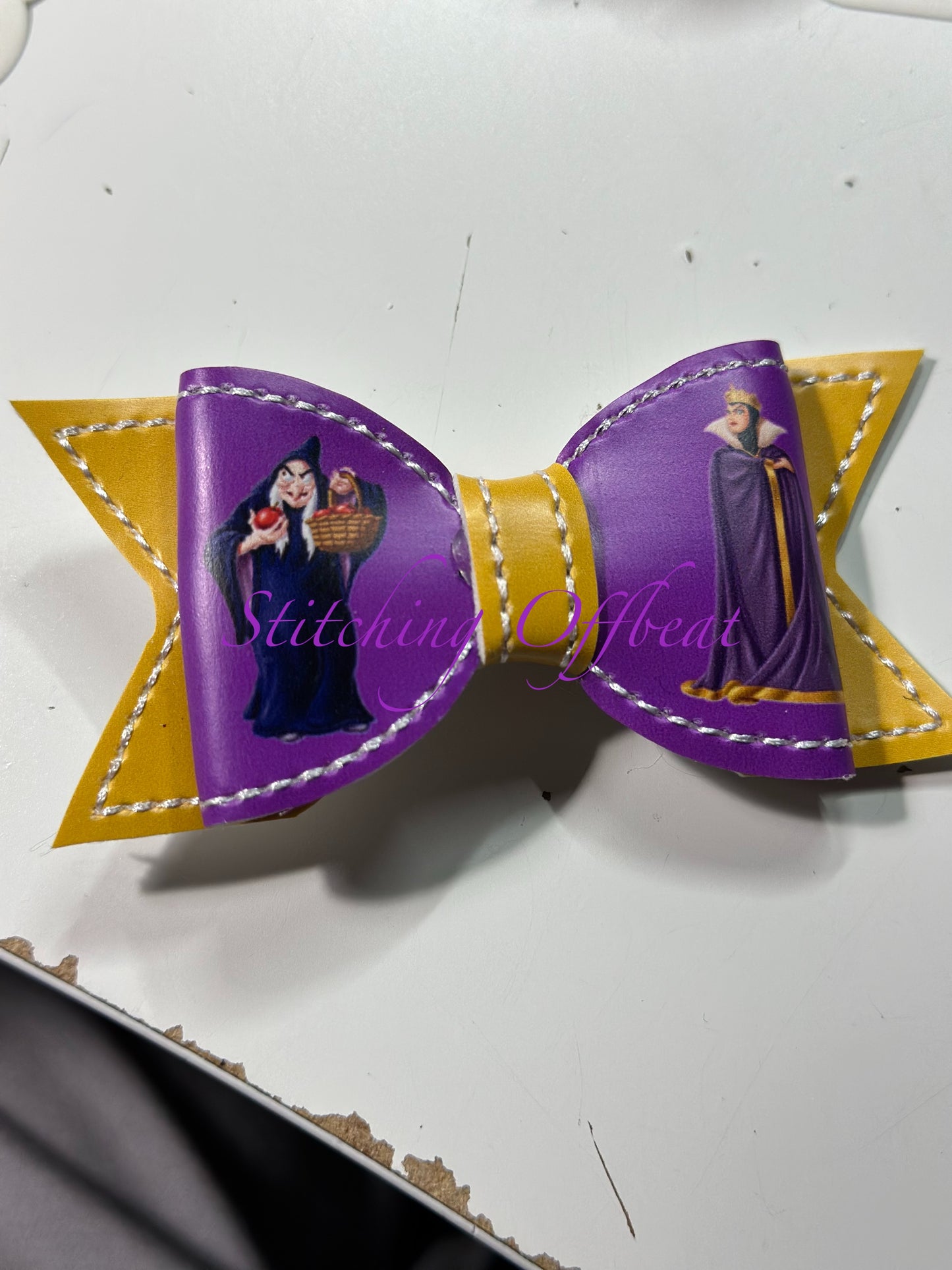 Small Printed Vinyl Hair Bows