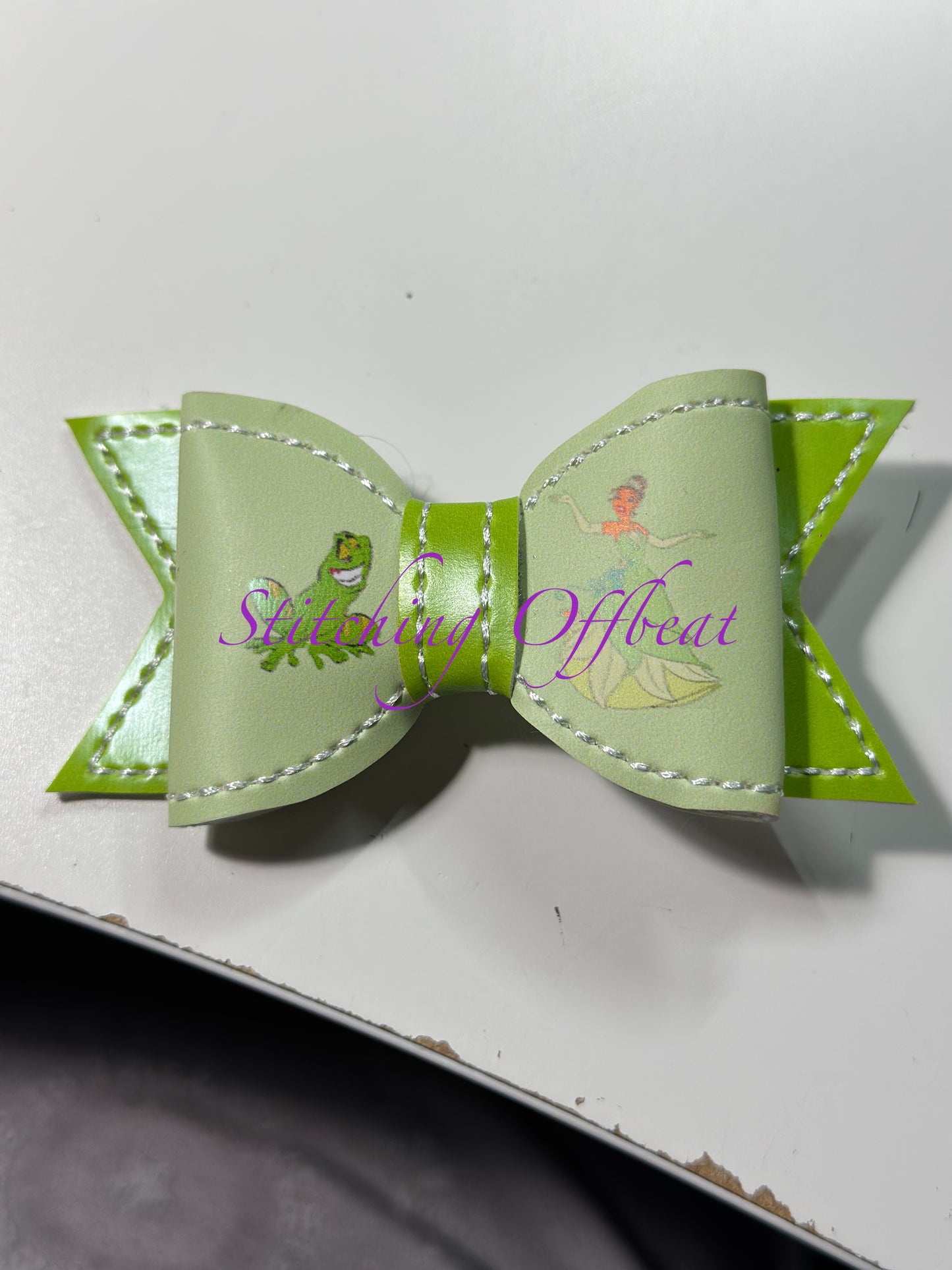 Small Printed Vinyl Hair Bows
