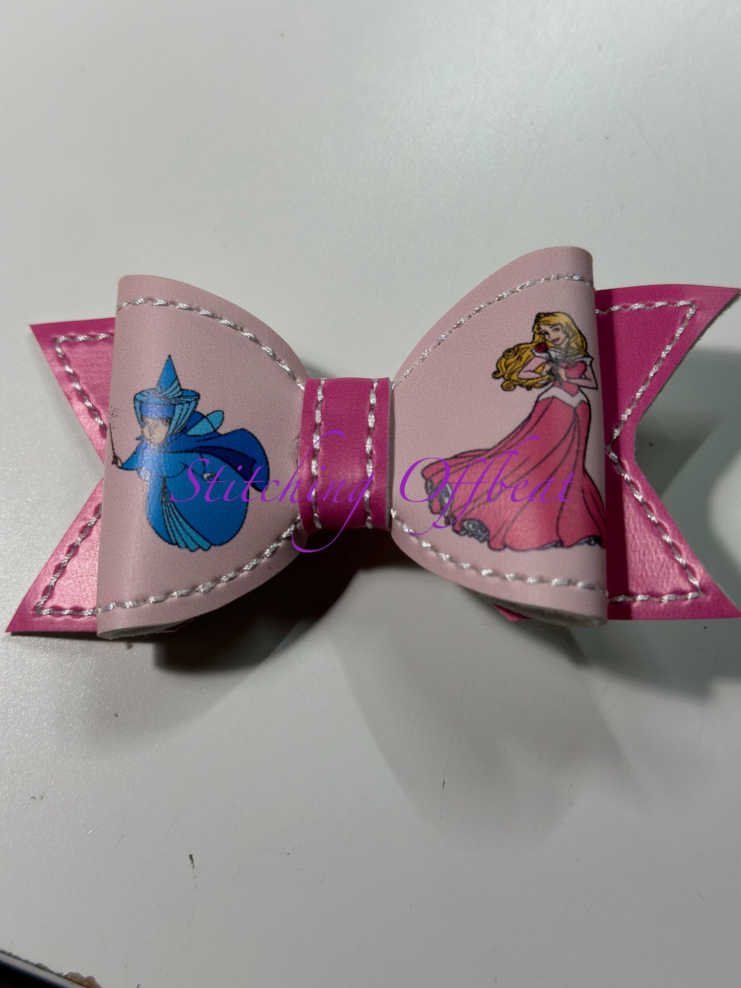 Small Printed Vinyl Hair Bows