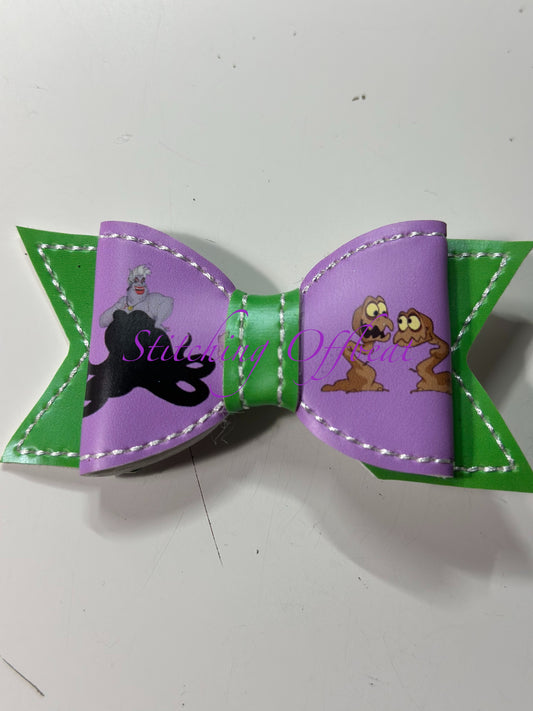 Small Printed Vinyl Hair Bows