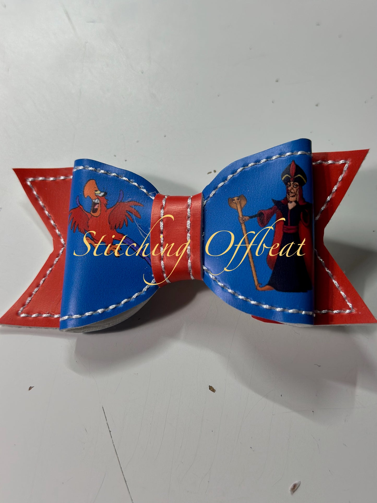 Small Printed Vinyl Hair Bows