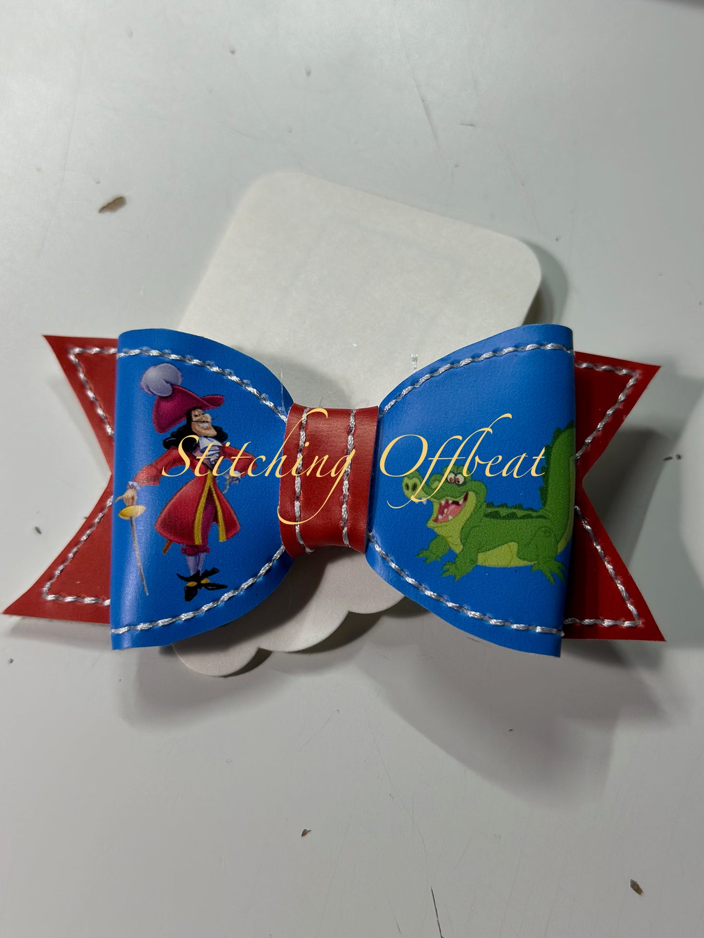 Small Printed Vinyl Hair Bows