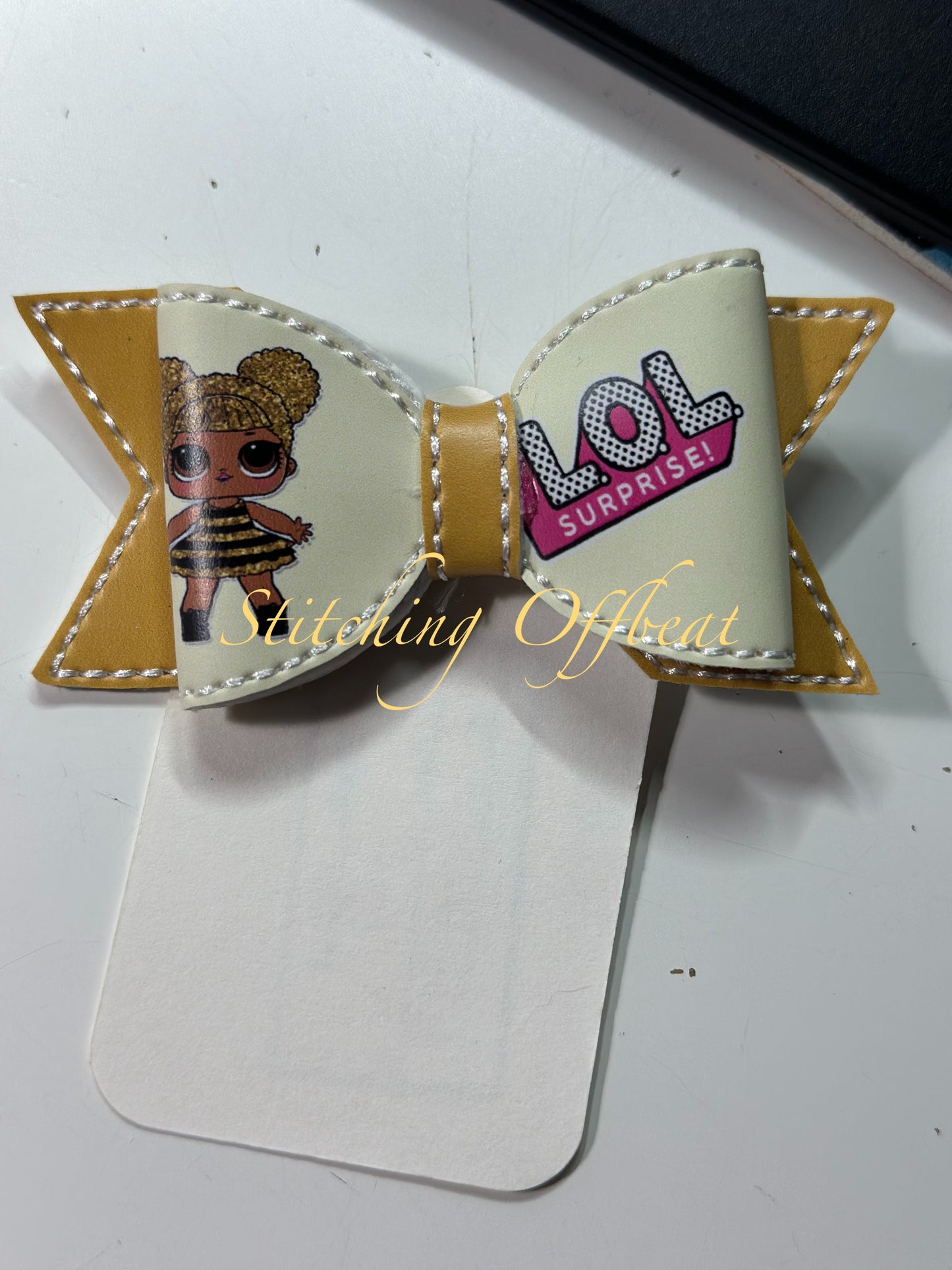 Small Printed Vinyl Hair Bows
