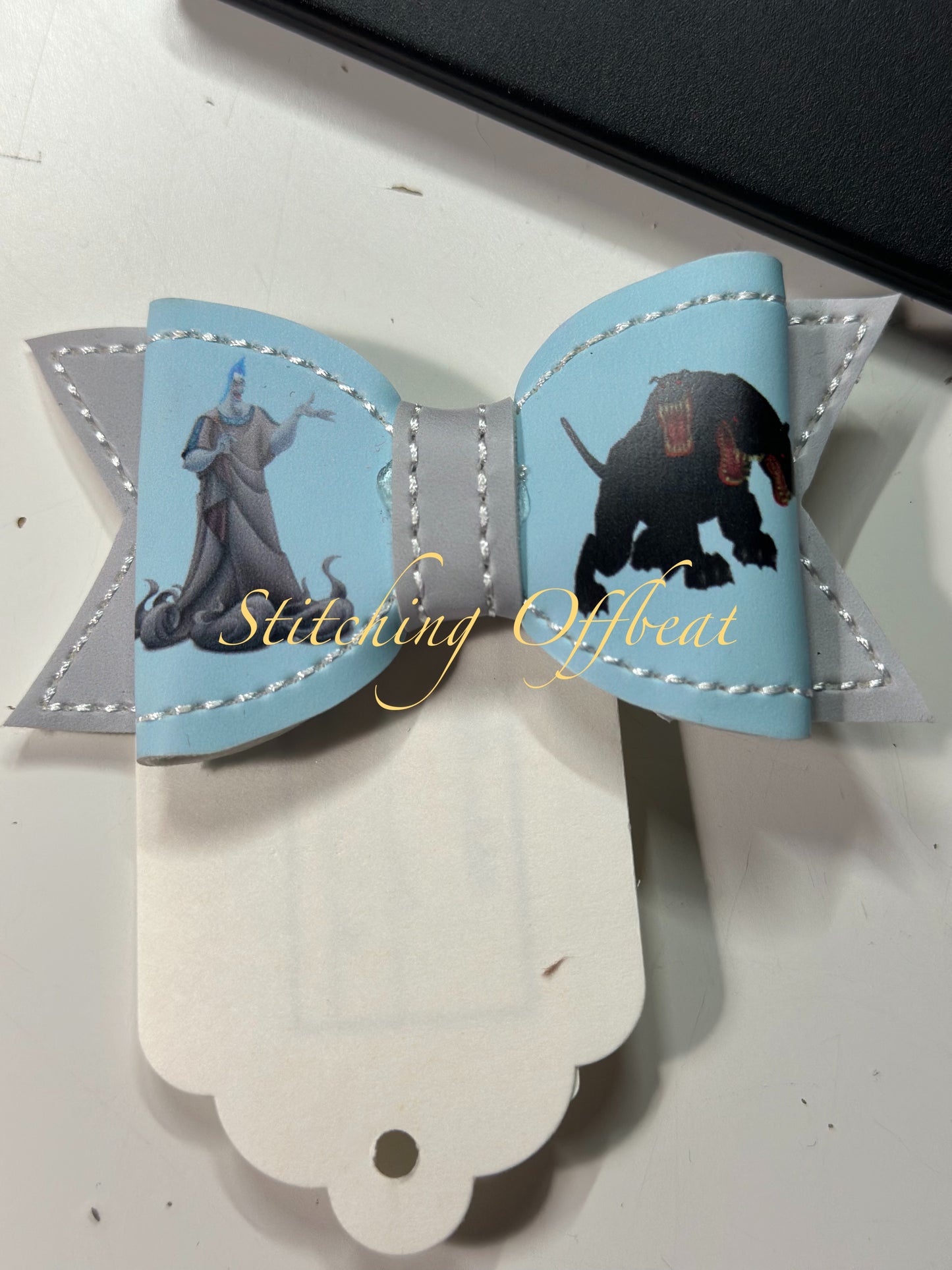 Small Printed Vinyl Hair Bows