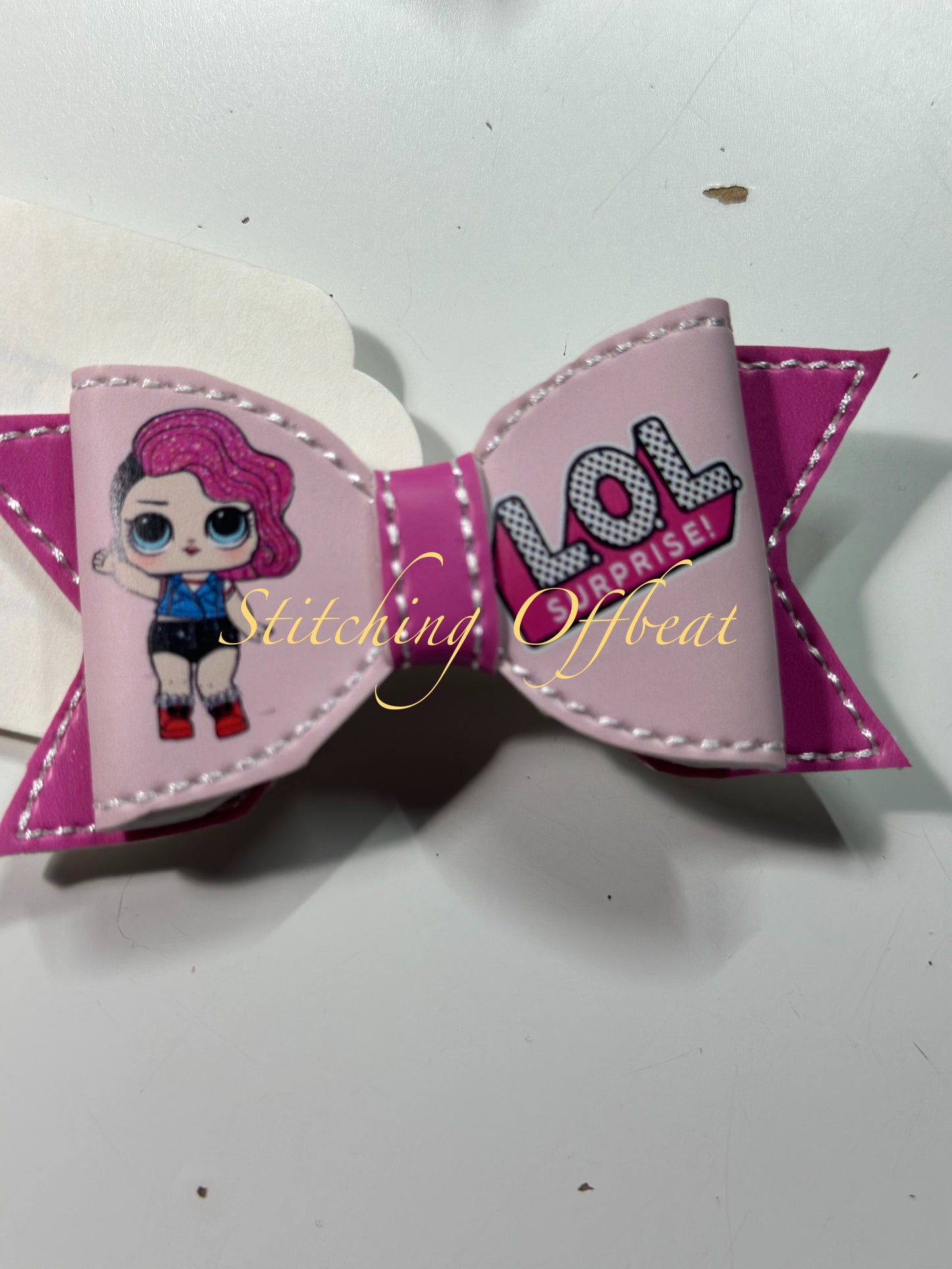 Small Printed Vinyl Hair Bows