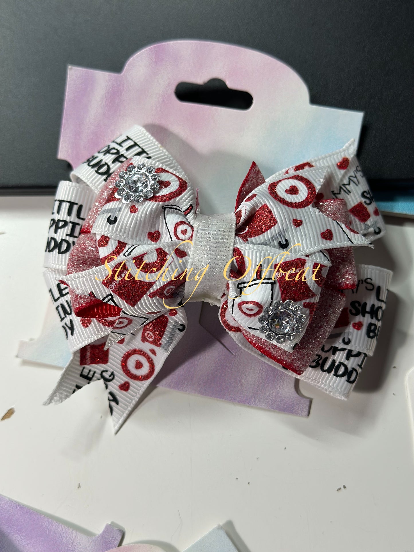 Dots and Icons Hair bows