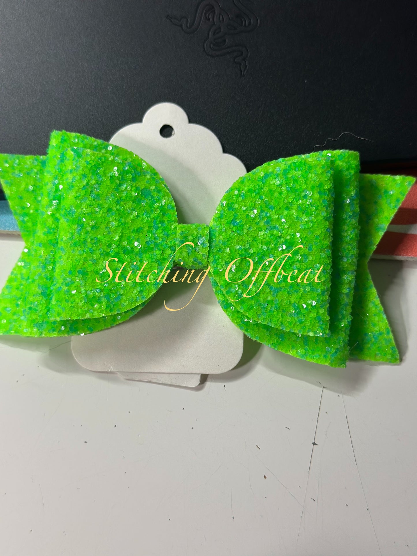 Glitter and cupcake hair Bows