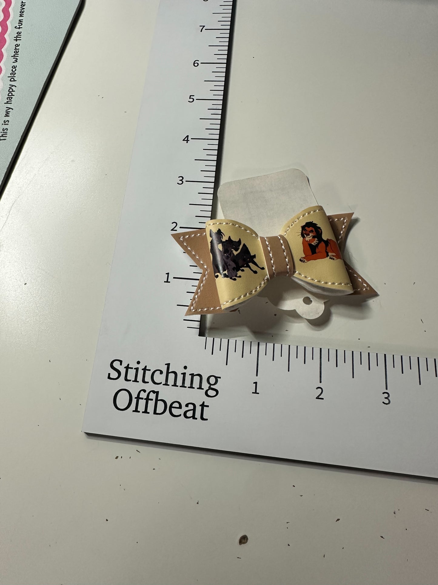Small Printed Vinyl Hair Bows