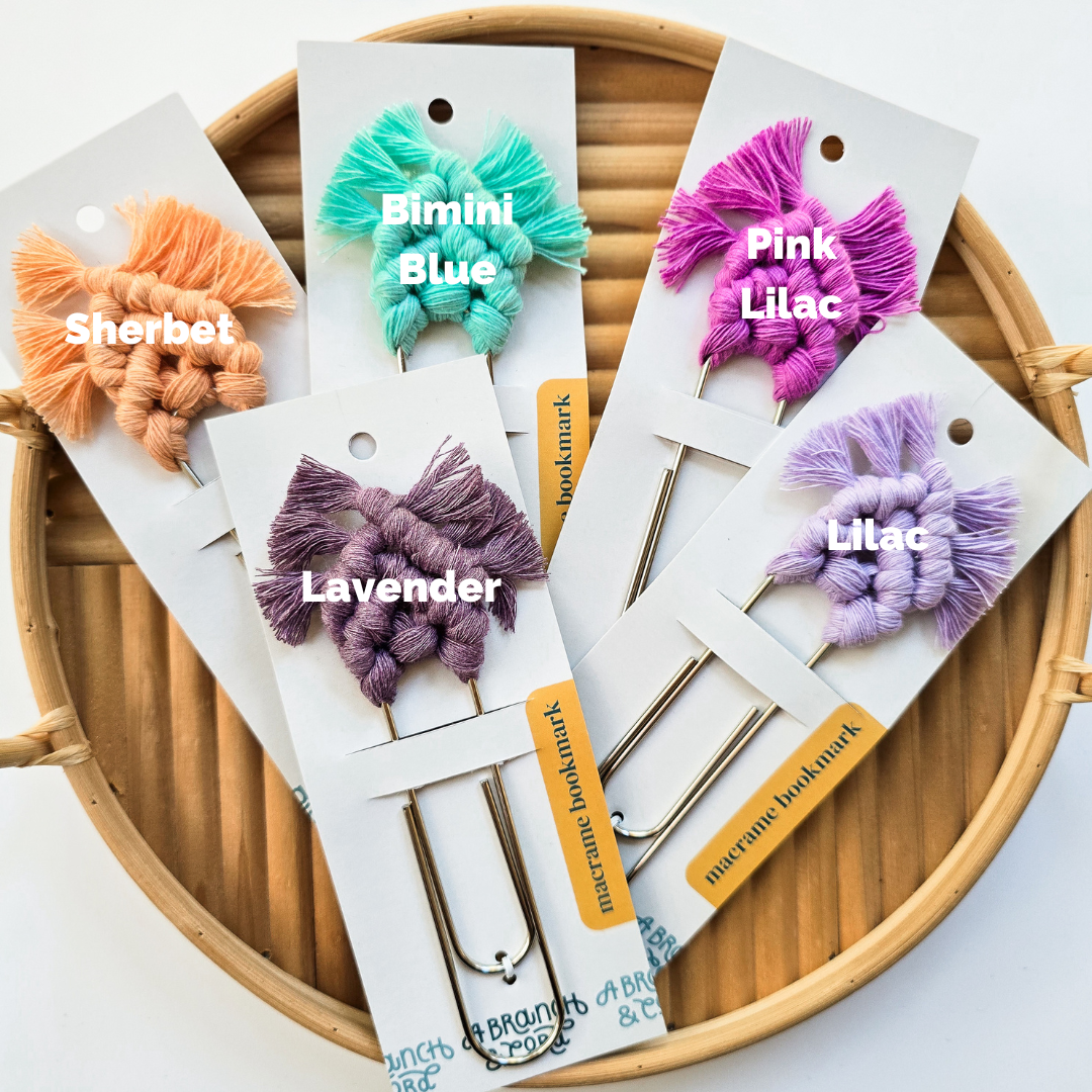 Macrame Pastel Bookmarks