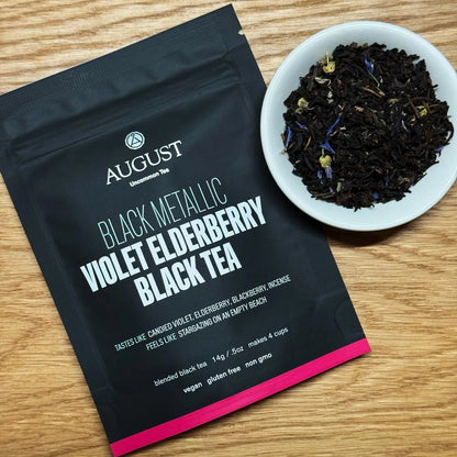 Black Metallic - Violet Elderberry Black Tea