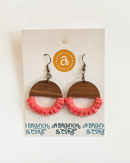 Macrame Knotted Earrings